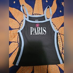 BDG Black and Gray Paris Camisole